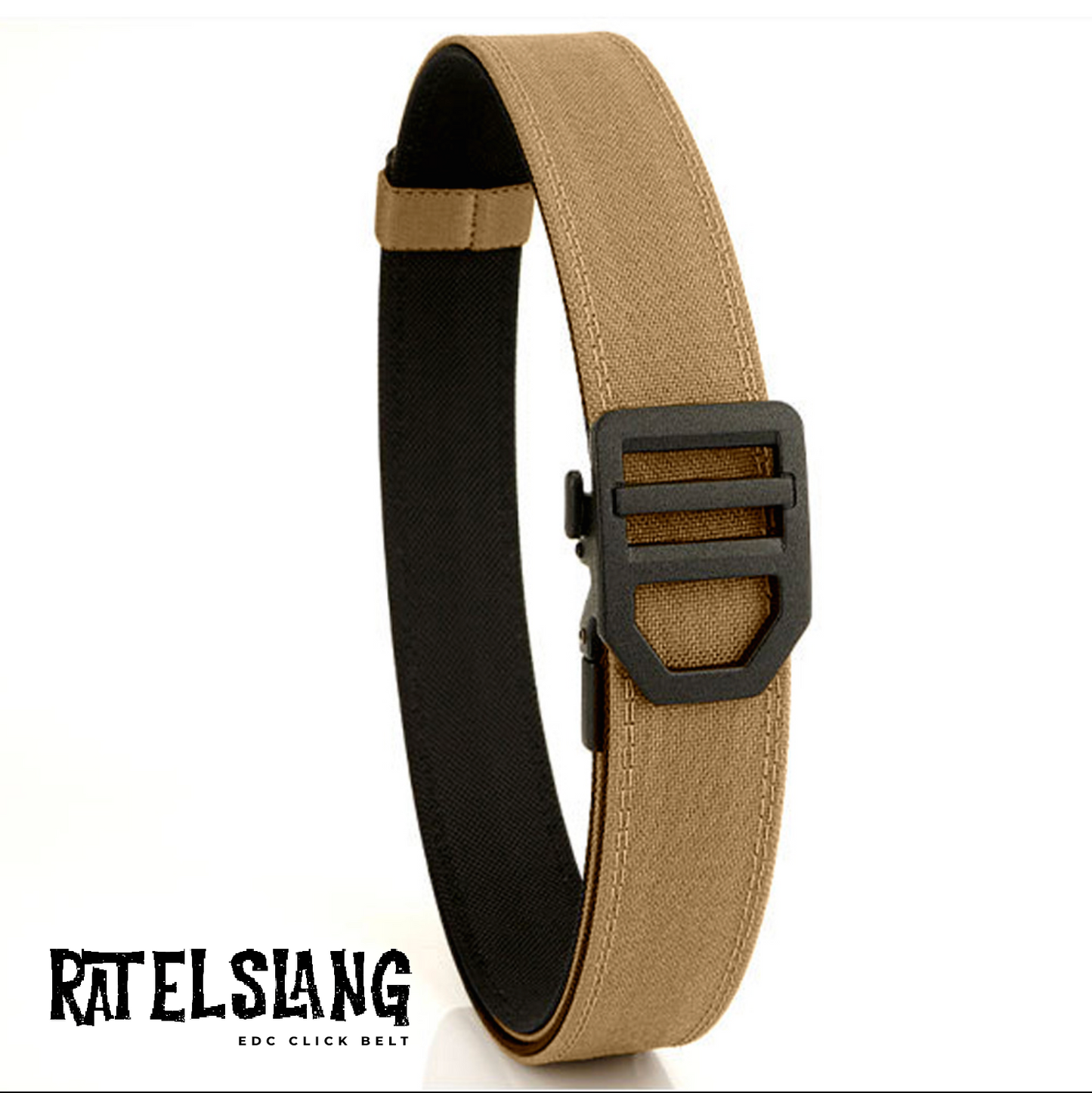 Ratelslang EDC Click Belt: TAN
