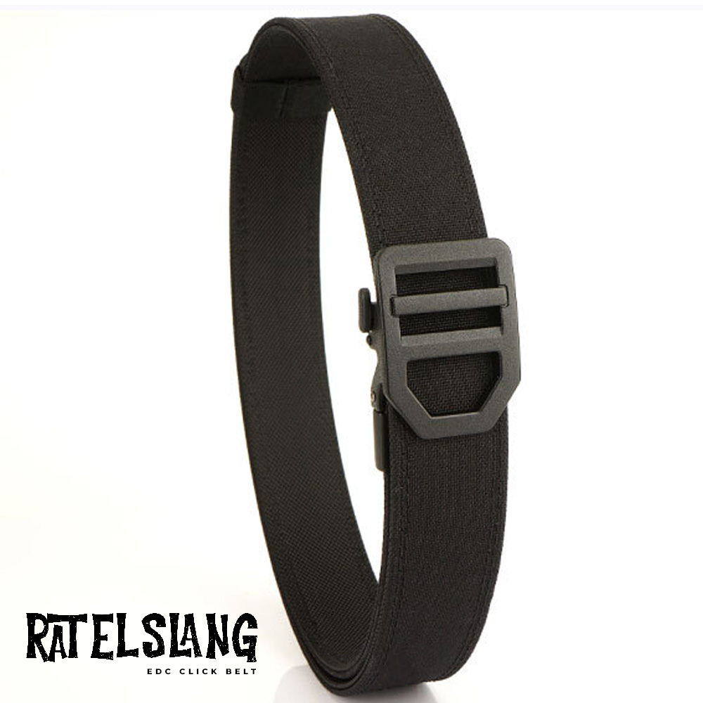 Ratelslang EDC Click Belt: BLACK