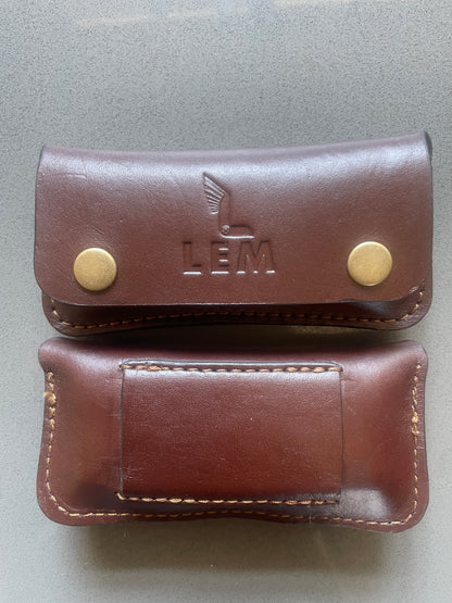 Horizontal LEM® Leather pouch