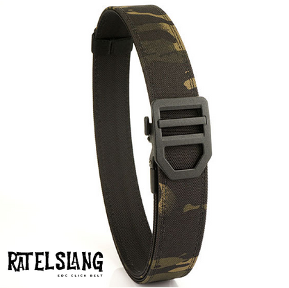 Ratelslang EDC Click Belt: CAMO BLACK