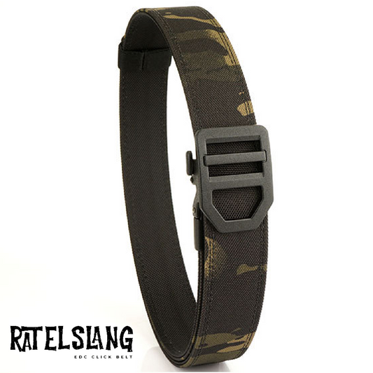 Ratelslang EDC Click Belt: CAMO BLACK