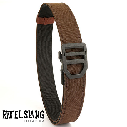 Ratelslang EDC Click Belt: COFFEE