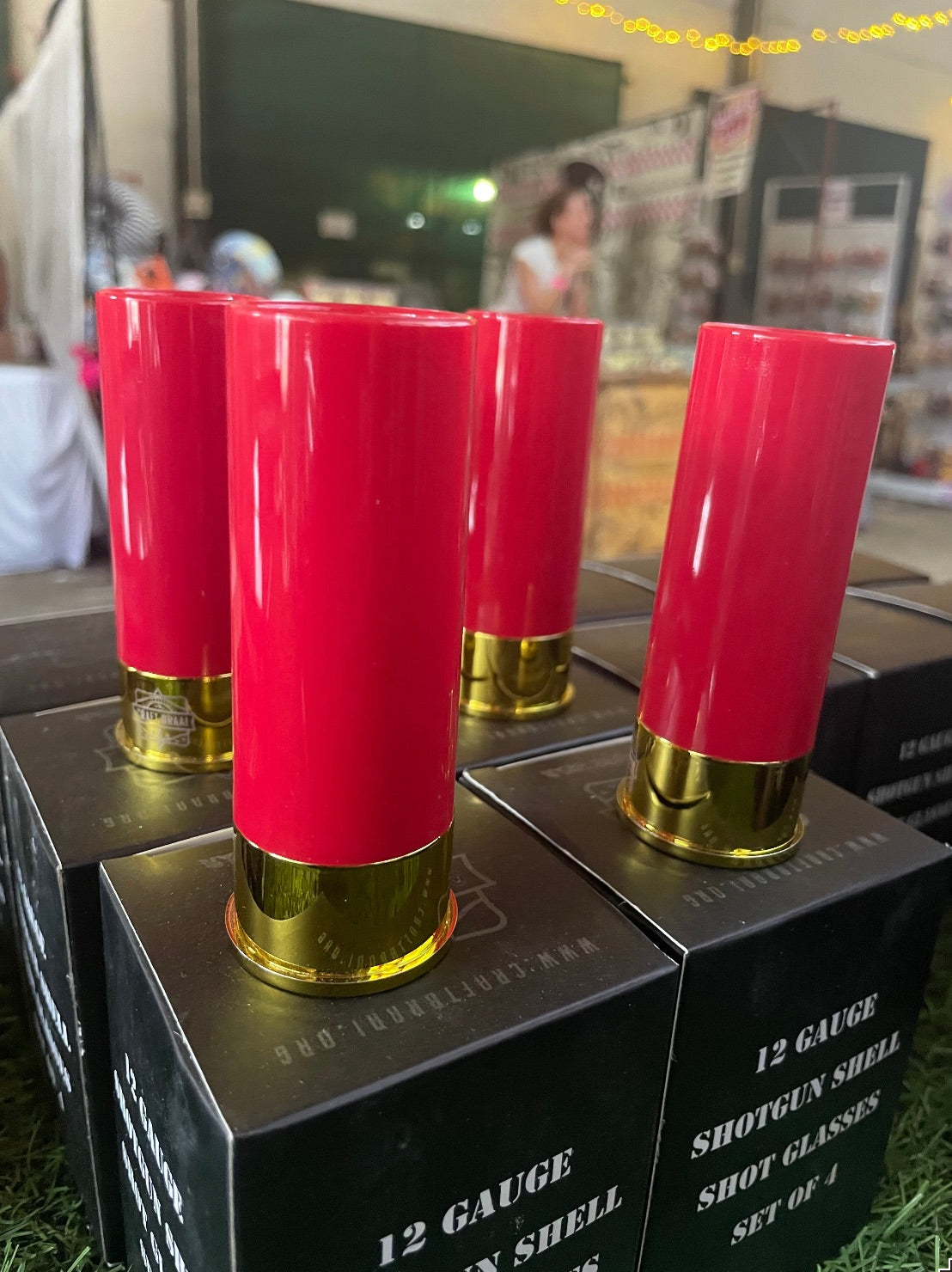 12 Gauge Shotgun Shooter Glasses set of 4